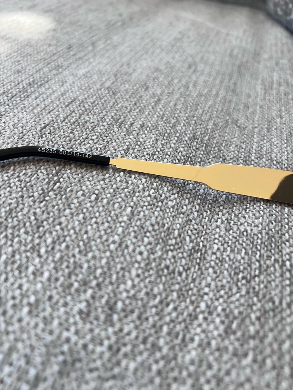 Celine Metal Triomphe 01 Gold Frame Oval Sunglasses - Picture 8 of 8